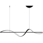 Modern Linear LED Pendant Chandelier 40W 60W 75W 120-160cm Black White Gold AC 110-265V