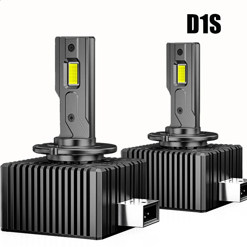 D1S D2S D2R D3S D4S D4R D5S D8S LED Headlight 35W 6000K Canbus All-in-One Fan Cooled 2-Pack
