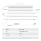 25W T8 LED Tube 50cm SMD2835 120° CRI 80+ AC 85-265V Warm Neutral Cool White Aluminum