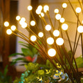 Solar LED Firefly Garden Stake Light IP44 Waterproof Warm White Swaying Flexible Branch Plastic Outdoor Pathway Patio Decor