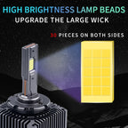 D1S D2S D3S D4S D5S D8S LED Headlight 30000lm 70W 30-CSP IP68 Canbus DC 12-24V 2-Pack
