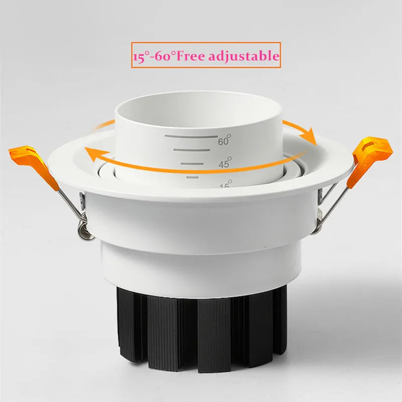 Adjustable Beam COB LED Recessed Downlight Spotlight