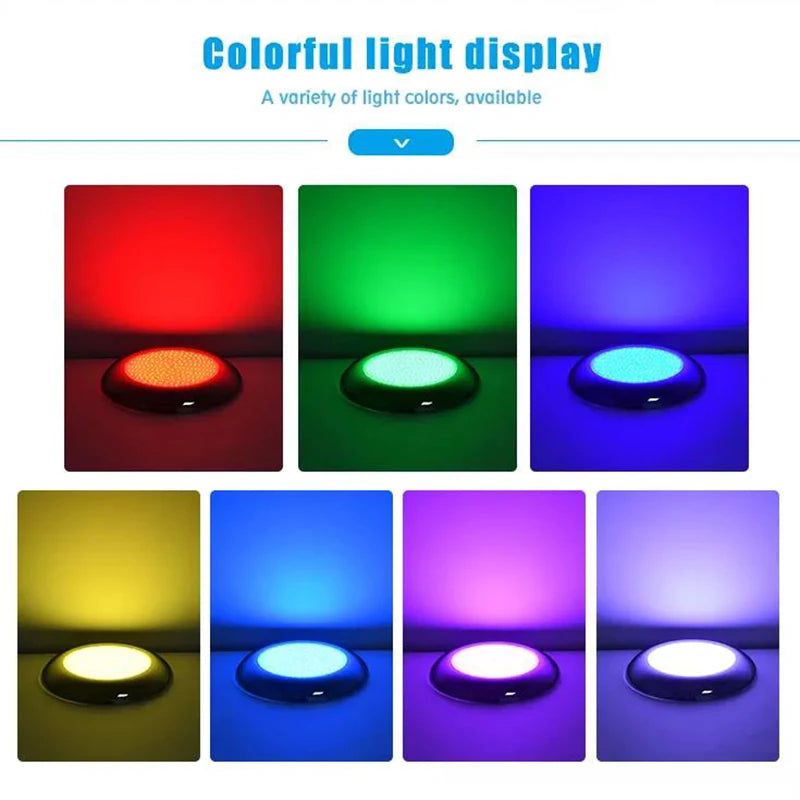 IP68 LED Swimming Pool Light 18W 25W 35W Stainless Steel Resin Filled AC DC 12V RGB Remote Control D260mm Underwater Pond Spa