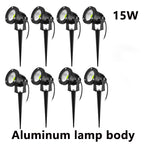 LED Garden Lawn Spike Light 5W 10W 15W 20W IP65 90-120lm/W AC 85-265V DC 12-24V Warm Cool RGB