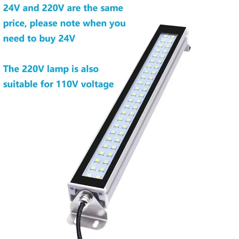 LED CNC Machine Tool Work Light AC 100-230V IP67 Waterproof Aluminum Alloy Workshop Lathe