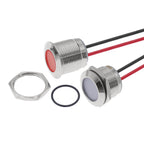 IP65 Waterproof Metal LED Indicator Pilot Light Copper 6mm 8mm 10mm 12mm 14mm 16mm 19mm 22mm 3V 12V 24V Signal Lamp Panel Mount
