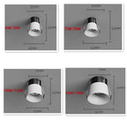 Mini Curved Dimmable COB LED Recessed Downlight 5W 7W 10W 12W 15W 18W CRI 90+ 85-265V