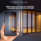 IP65 Motion Sensor LED Outdoor Linear Wall Lamp 20W to 62W Black Iron Baked Aluminum AC 85-265V Garden Villa Porch 21.7in to 78.7in