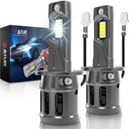 KaTur H1 H3 H4 H7 H8 H11 9005 9012 LED Headlight Bulb 6500K 360° Plug-Play 12V 2 Pack