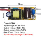 Isolated Constant Current LED Driver 300mA 1-3W 4-7W 8-12W 15-18W 20-24W 25-36W AC 85-265V