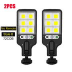 BALDR COB Solar LED Wall Light 1500lm 270° PIR 3-Mode Remote IP65 2200mAh 227x84mm