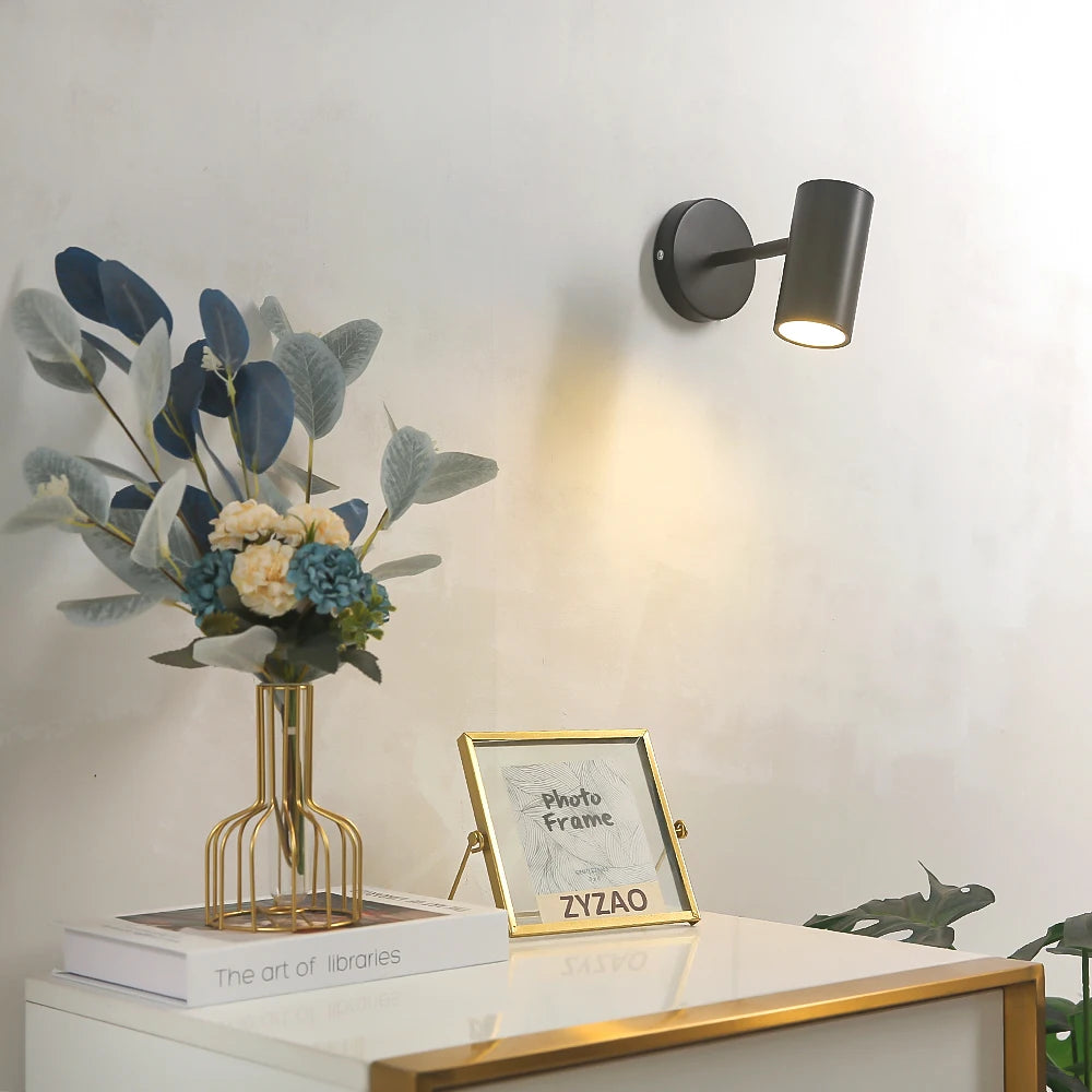 Modern Iron Acrylic LED Wall Lamp E26 Single Head Plated Up and Down AC 90-260V Bedroom Living Room Foyer