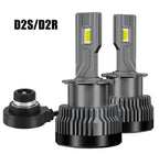 D1S D2S D2R D3S D4S D4R D5S D8S LED Headlight 35W 6000K Canbus All-in-One Fan Cooled 2-Pack
