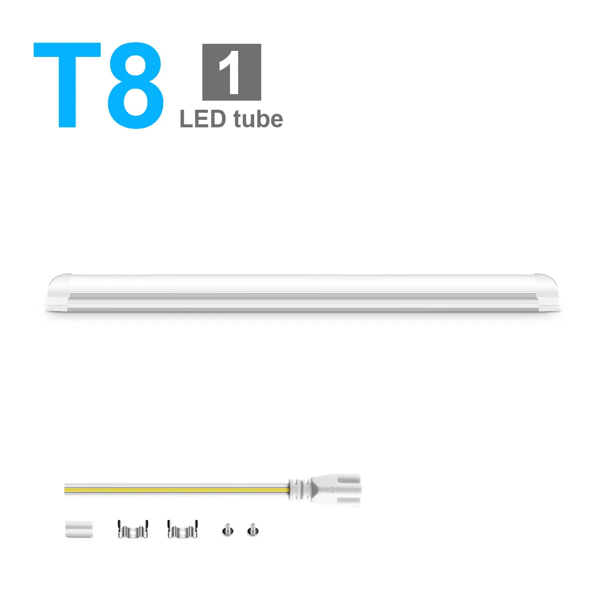 T5 T8 LED Tube 50cm 15W 25W SMD2835 170° CRI 80+ AC 85-265V Warm Neutral Cool White