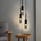 Modern Iron Glass E26/E27 Pendant Light Black 1.5m Cord AC 90-260V Living Room Bedroom