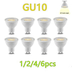 GU10 LED Spotlight Bulb SMD 2835 3W 6W 9W 12W 38 Degree CRI 80 AC 175-265V Energy Saving Globe