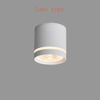 Dimmable COB LED Cylinder Ceiling Downlight 5W 7W 9W 12W 15W 18W Forged Aluminum Knob Switch 45 Degree Adjustable AC 110-220V