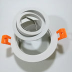 5-Pack Adjustable GU10 MR16 Spotlight Mounting Frame 80-85mm Cutout Black White Silver 5W LED