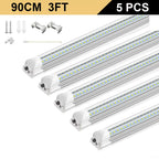 T8 V-Shape Integrated LED Tube Light 3FT 4FT 5FT 30W 40W 50W SMD2835 100-120lm/W AC 85-265V