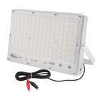 DC 12-85V LED Flood Light 144 LEDs IP65 Alligator Clip Battery Powered Camping Emergency