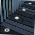 Solar LED Ground Light IP65 Waterproof Aviation Aluminum 5W Auto Dusk-to-Dawn Garden Path