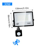IP66 PIR Motion Sensor LED Flood Light 20W 30W 50W 70W 100W 150W 200W 300W Die Cast Aluminum AC 100-130V or 175-265V Outdoor Garden Security