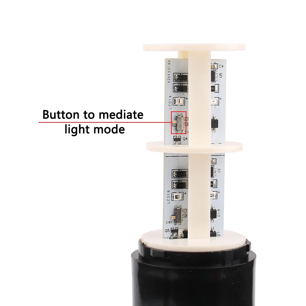 LED Stack Warning Light CNC Machine Industrial Tower Lamp AC 110-220V DC 12-24V Steady Flash