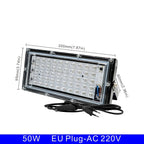 UV LED Flood Light 50W 100W 395-400nm IP65 AC 110V Body Paint Party Stage Lamp