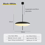 Nordic LED Pendant Light Flying Saucer 5-Light E26 E27 D30cm Tricolor White Black 90-260V