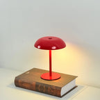 Wireless Rechargeable LED Table Lamp 3W Dimmable Touch Switch 3-Color Mode Iron Portable