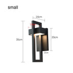 IP65 LED Outdoor Wall Sconce 10W Baked Aluminum Black Retro Vintage AC 96-240V Garden Porch Street Light 2-year Warranty