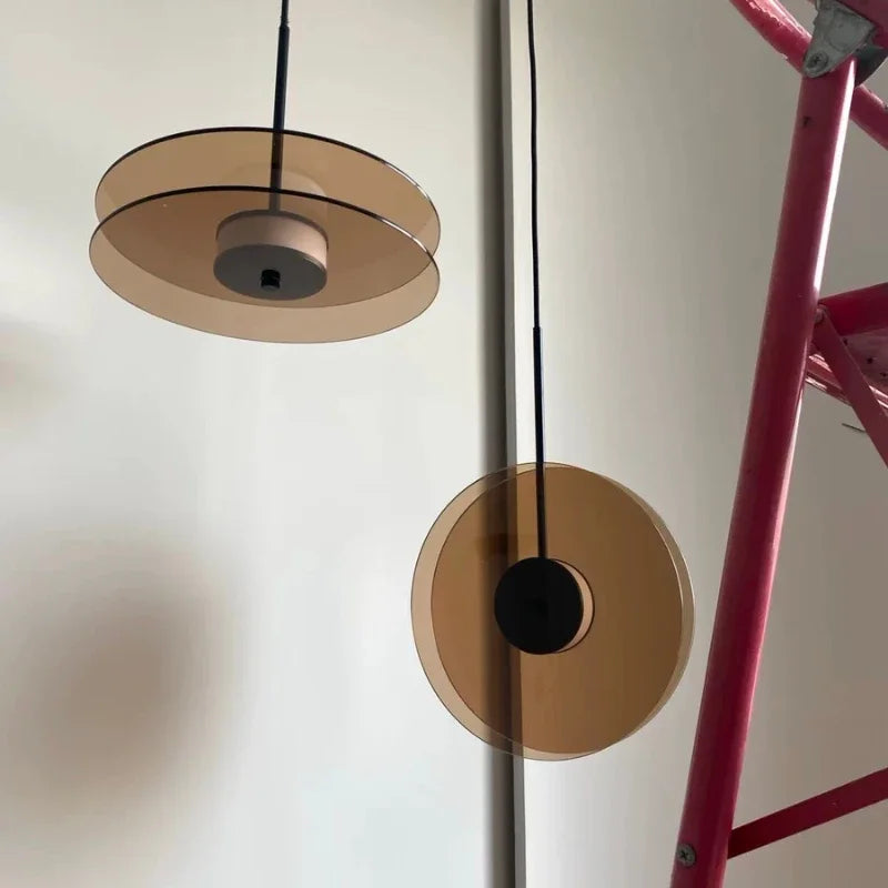 Nordic Minimalist Iron Glass Pendant Light D20 D28 D38cm Matte Black Warm Cool White AC 85-265V