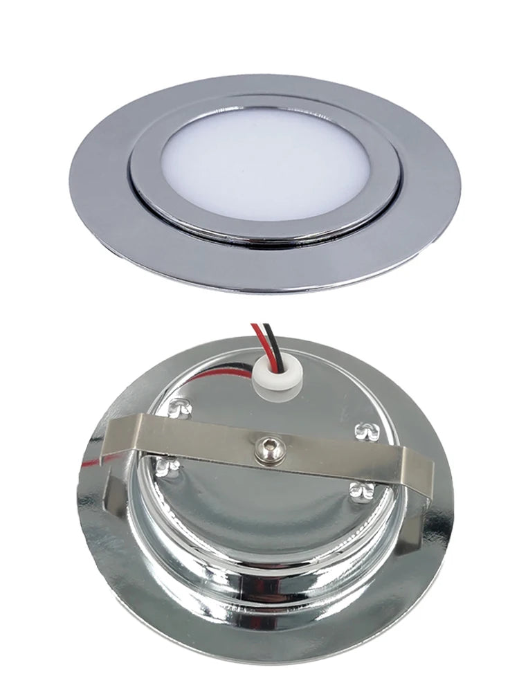 Slim IP65 12V LED Recessed Spotlight Cabinet Light
