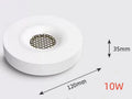 Ultra Thin COB LED Surface Mounted Ceiling Spotlight 10W 30W 50W 60W CRI 93 24 Degree Anti Glare Dimmable Knob Switch AC 85-265V Black White