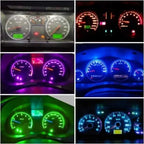 T5 W3W W1.2W LED Dashboard Bulb 3-SMD3030 1W Canbus DC 12V 7 Colors 2-10 Pack
