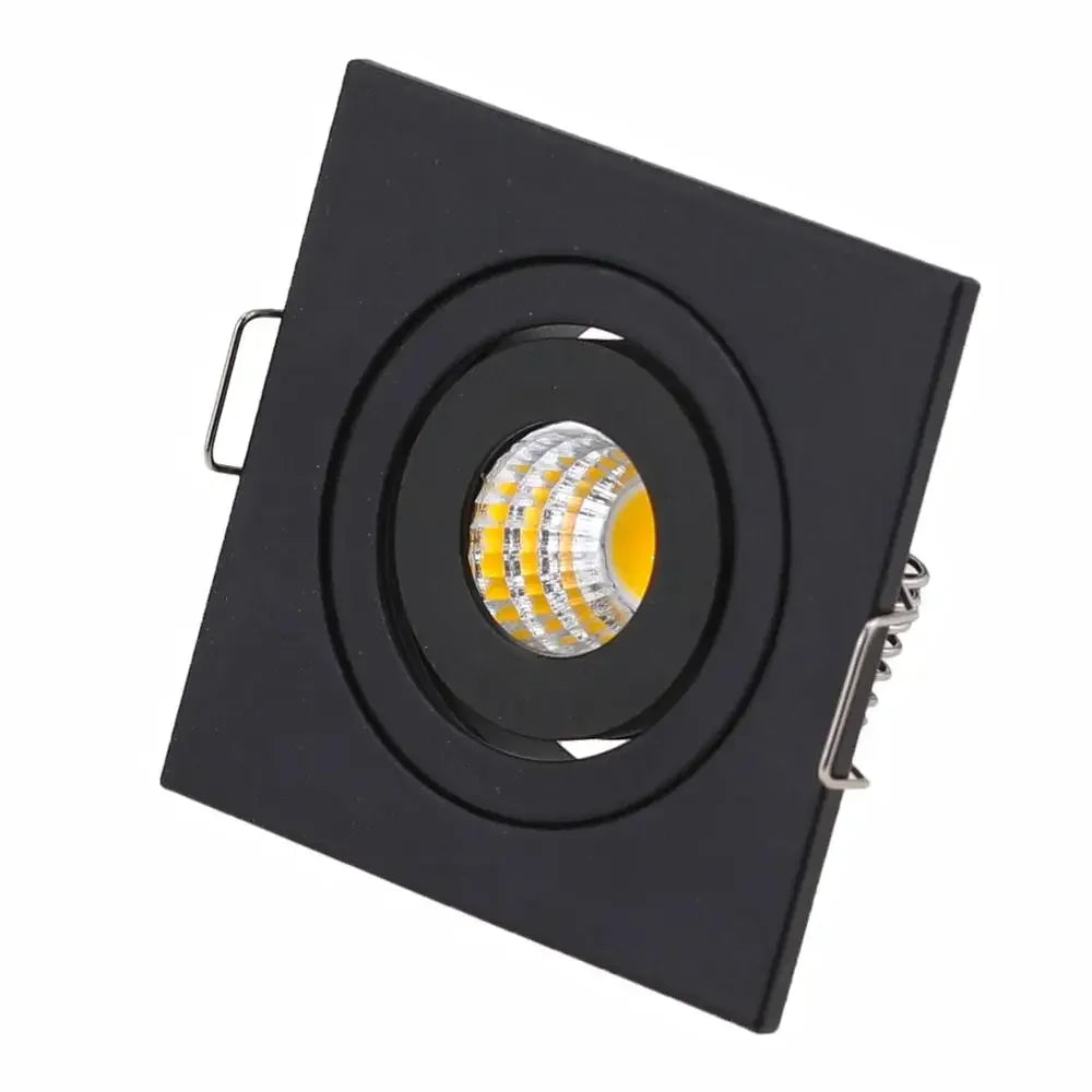 IP65 COB LED Recessed Downlight 3W 60 Degree 280lm CRI 80 D50 x H20mm 42mm Cutout Dimmable AC 85-265V or DC 12V Warm White Natural White Cool White