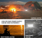DC 12V LED Portable Flood Light 50W 100W Battery Clip 100lm/W CRI 85+ Camping Emergency Lamp