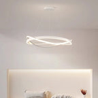 Modern Circular LED Ring Pendant Chandelier 60cm 80cm 100cm 72-144W Dimmable AC 90-265V