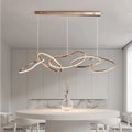 Modern Multi-Head Ironware Acrylic Pendant Chandelier 3-7 Heads 40-120W Dimmable AC 90-265V