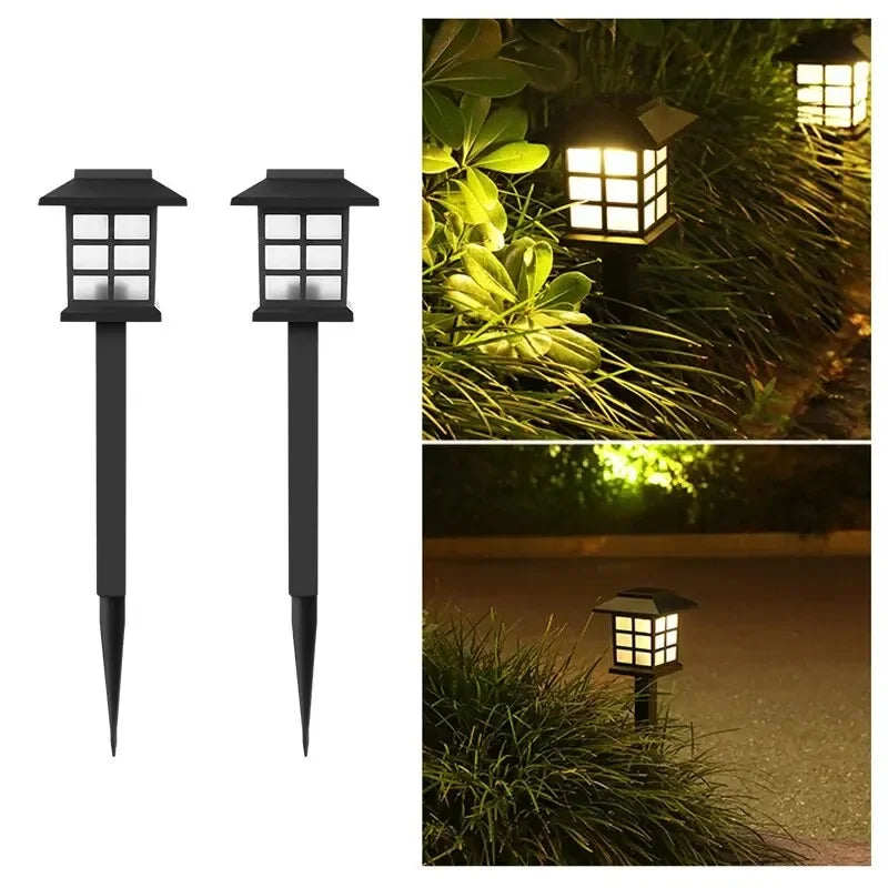 Solar Pathway Lights Outdoor Waterproof IP65 Garden Landscape Lighting 2 Pack