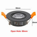 6-Pack 3W Mini LED Recessed Spotlight D68mm 50mm Cutout 30° 180lm Dimmable AC 85-265V