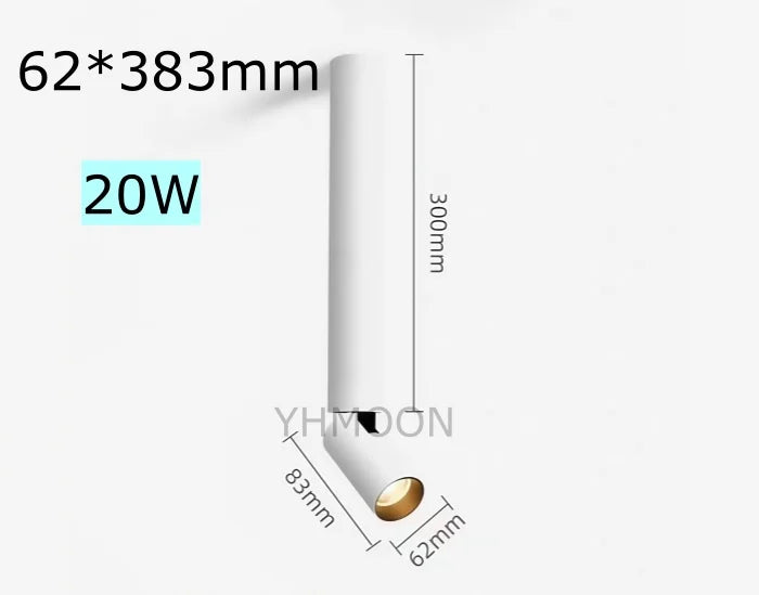 10W 20W OSRAM COB Rotatable Foldable LED Surface Spotlight CRI 92+ 24° Dimmable AC 85-265V