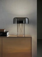 Mid-Century Mushroom Glass Table Lamp E26 E27 26x20cm Brown Green Gray CRI 90+ AC 110-240V