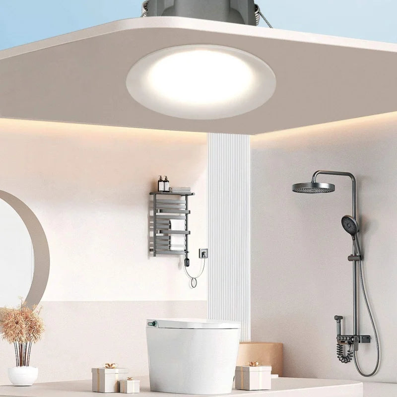 LED Recessed Downlight Epistar CRI 98+ 110lm/W 3-Beam 24-36-55° Dimmable AC 90-260V 5-Year