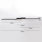 Modern LED Ceiling Light 3-Color Switch Remote Dimmable Black White Gold AC 90-260V