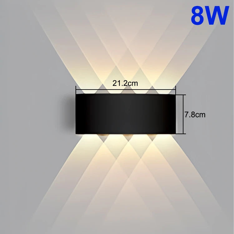 LED Outdoor Wall Light IP65 Waterproof 4W 6W 8W 10W Garden Porch Lamp AC85-265V
