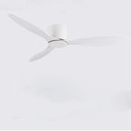 DC Motor Ceiling Fan No Light 42 52 Inch 6 Speed Reversible Remote White Wood Black 110-220V