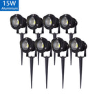 LED Garden Lawn Spike Light 5W 10W 15W 20W IP65 90-120lm/W AC 85-265V DC 12-24V Warm Cool RGB