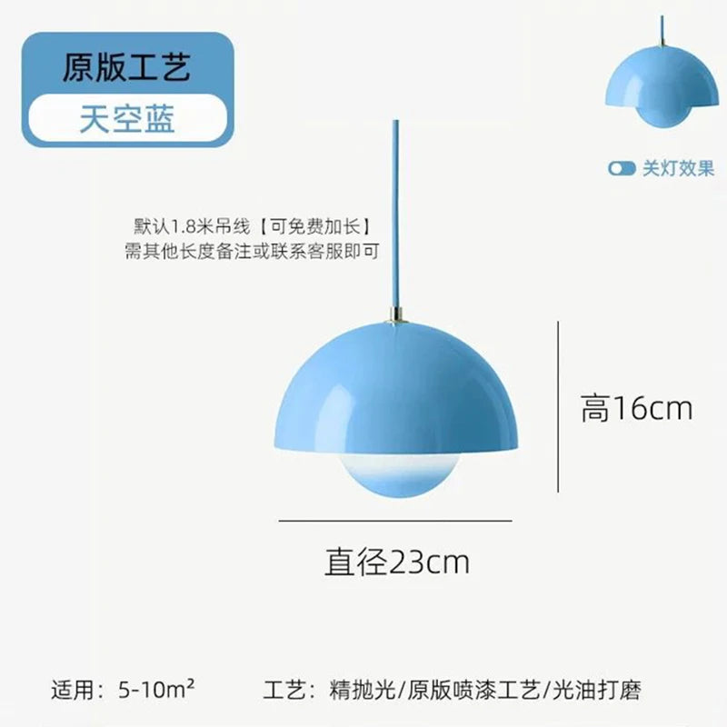 Modern E27 Metal Pendant Hanging Ceiling Light