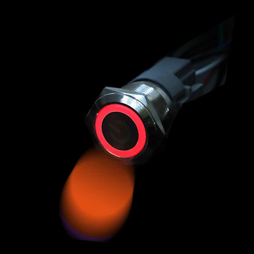 IP65 LED Stainless Steel Push Button Switch 12mm 16mm 19mm 22mm 3A Momentary Latching 3-220V